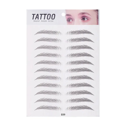 10pcs Eyebrow Tattoo Sticker Waterproof Eyebrow Templates Tools Cosmetics Professional Makeup Eye Brow Shaper Eyebrows Sticker