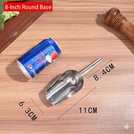 2-in-1 Portable Silicone Ice Cube Maker Cylinder Mold Ice Bucket with Lid Space Saving Wine Whiskey Chiller Bar Kitchen Gadgets