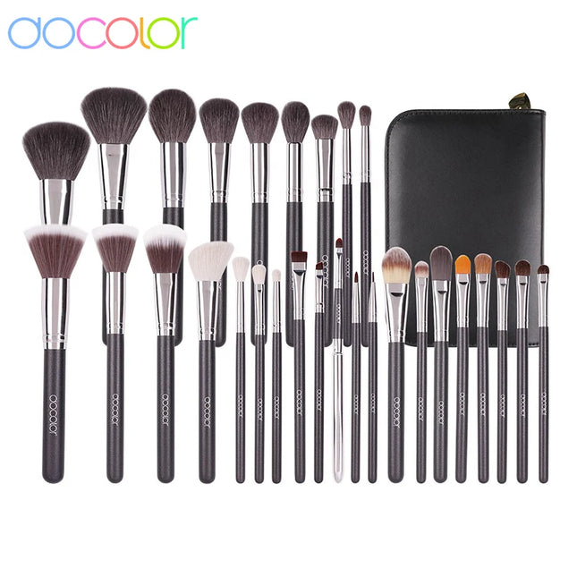 Docolor Makeup Brush Set Professional 10-30pcs Eyeshadow Blush Synthetic Foundation Brush Powder Contour Cosmetic Tool For Women