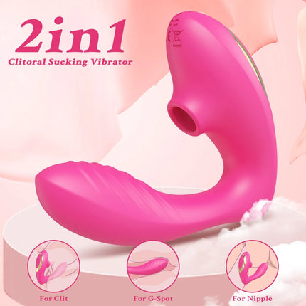 27 Modes Clitoral Sucking Vibrator G Spot Oral Sex Clitoris Stimulator Vagina Sucker Wearable Erotic Adults Sex Toys for Women