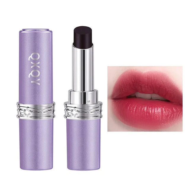 Velvet Matte Dark Magic Lipstick Long-Lasting Waterproof Lipstick Hydration Lip Gloss Nourishing Lightweight Smooth Essence Care