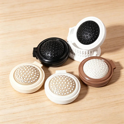 Compact Folding Brush with Mirror, Portable Anti-static for Travel, Ideal Hair Massager for Wigs and Natural Hair