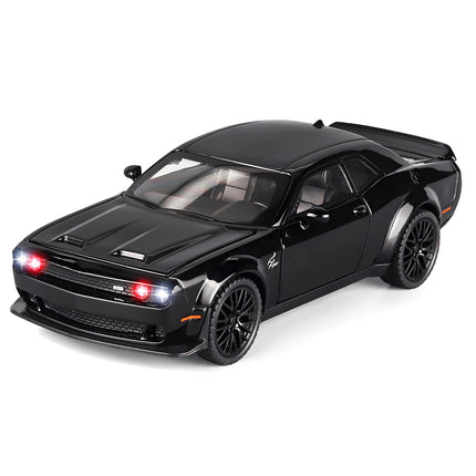 1: 32 Challenger Hellcat Alloy Model - with lighting and sound effects, ideal gift for boyfriends and young people
