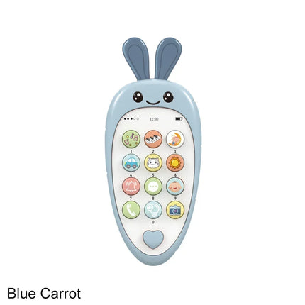 Nori Baby Cartoon Simulation Mobile Phone Toy with Teether Infant Early Educational Music Toy
