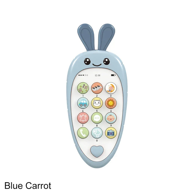 Nori Baby Cartoon Simulation Mobile Phone Toy with Teether Infant Early Educational Music Toy