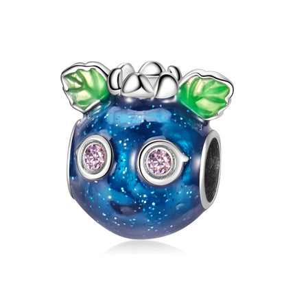 Blue Series 925 Sterling Silver Owl Butterfly Pirate Ship Car Beetle Clogs Charm Fit DIY Bracelet Necklace Fun Matching Gifts