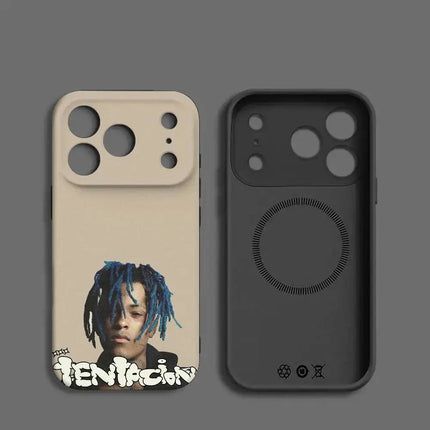 1pc Cool XXXTentaction Rapper Phone Case Magnetic Silicone Soft Case For IPhone 17 16 15 14 13 12 11 Plus Pro Max Air