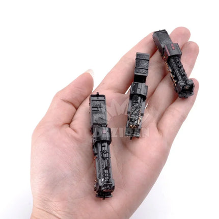 1/200 4D Steam Electric Locomotive Train Model 7cm Mini Plastic Building Kit Sand Table Assembly Toy For Children Gift