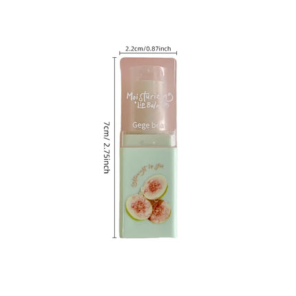 Guava Hydrating Lip Balm and Lip Oil Set Gege Bear Light Moisturizing Soothing and Tender Lips for Winter Use