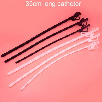 35CM Long Prostate Hollow Urethral Catheter Dilator Horse Eye Irritation Adult Sex Toys For Urethra Masturbation Men Penis Plug