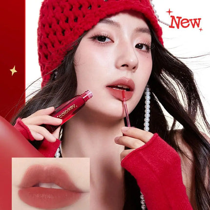 COLORKEY [Year of the Horse Limited Edition] Water Mist Lip Glaze Set Unique Gift Box  Matte Velvet Lipstick Eyeshadow Makeup