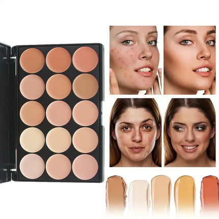 Multifunction Concealer Palette Cream Texture Covers Acne Marks Dark Circles 15 Colors Face Makeup Waterproof Make up Cosmetics