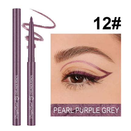 Eyeliner Pen Is Waterproof, Sweat-Proof, Does Not Smudge, Easy for Beginners to Use, Green, Purple, Black, Long-Lasting, Non-Fading Eyeliner Pen