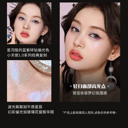 Flower Knows Little Angel Series Cosmetics 4 Color Relief Highlights Matte Shimmer Sense Delicate Contour Palette Makeup