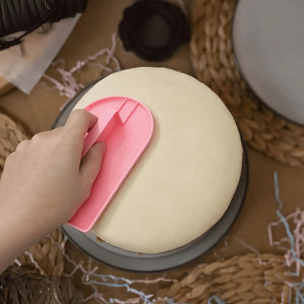 1PC Cross border Baking Plastic Scraper, Kitchen Cake Cream Flatner, Home Decoration Quick Fixing Device, Commercial Tool