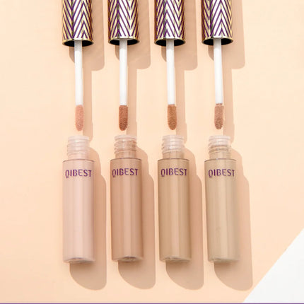 QIBEST Concealer Waterproof and Sweat Resistant Long Lasting Concealer Blush Cover Stains Acne Marks and Fade Dark Circles