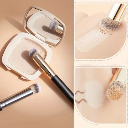 Under Eye Concealer Brush Kabuki Nose Contour Brush  Dense Bristles Full Coverage Cosmetic Pro Small Makeup Foundation Brush