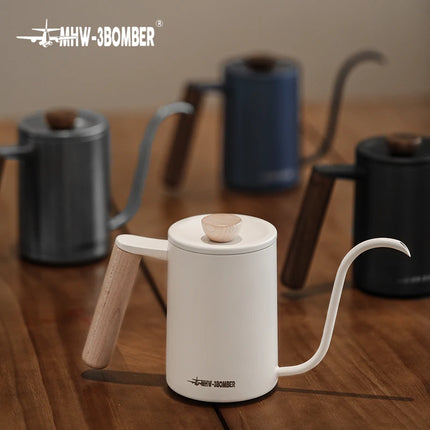 MHW-3BOMBER Planet Hand Brewing Kettle Kettle Gooseneck Spout Drip Coffee Maker Kettle  Pour Over Pot Set Goose Necked Kettle