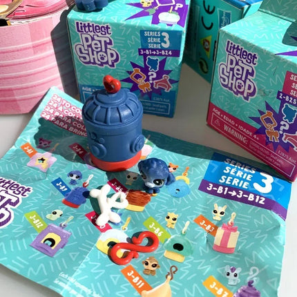 Hasbro Littlest Pet Shop LPS Blind Box Toy Cute Big Eyes Cat Dog Rabbit Model Pendant Animal Doll Mystery Box Toy Children Gift