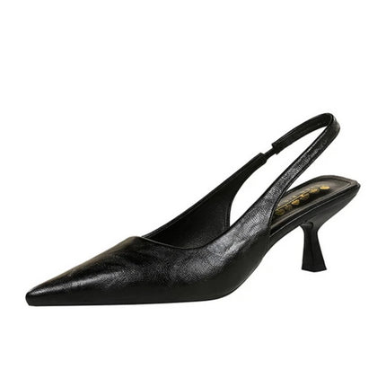 Banquet High Heels For Women Simple Slim Heels With Empty Pointed Toe Shoes With Tripping Temperament Fashionable Women's Shoes