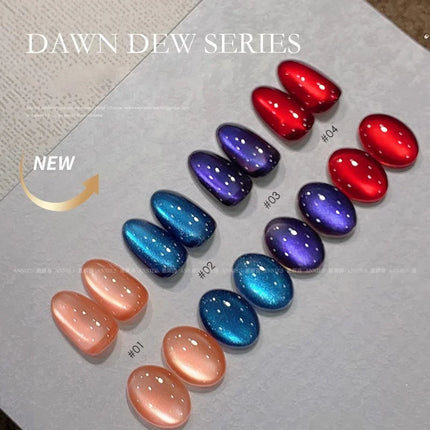 2025 New Cat Eye Nail Polish Gel Dynamic Glass Bead Magnetic Nail Varnish Semi-permanent UV/LED Nail Gel DIY Fingertip Art Salon