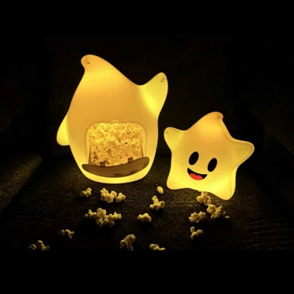 Official Nintendo Yoshi Popcorn Bucket The Super Mario Galaxy Movie Light Up Luma Style Multi Functional Drink Cup For  Fans