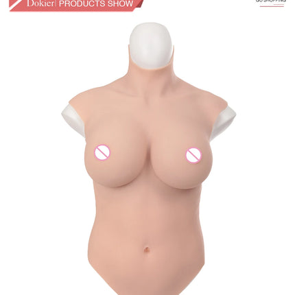 Dokier No-oil Silicone Breast Forms Fake Boobs Plate Enhancer Tits Male to Shemale Transgender Drag Queen Crossdressing Cosplay - TOYS-SUCE