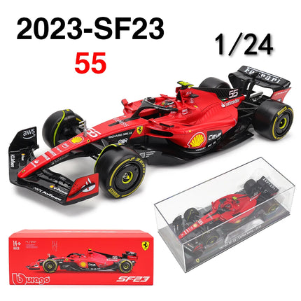 Bburago 1:24 2022~2024 F1 serie various style Red Bull RB19 Gran Premio de Austin SF23 W14 precision model car collection gift