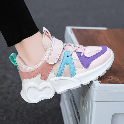 Youth Tennis Shoes Outdoor Ultra Light Jogging Training Comfortable Soft Sneakers Breathable Cushioning Girl Daily Walking Shoes