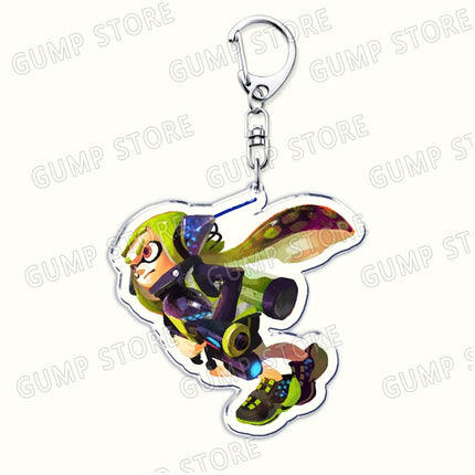 Popular Video Game Keychains for Accessories Bag Keyrings Marina Ida Inklings Pearl Houzuki Marie Octoling Jewelry Gamer Gifts