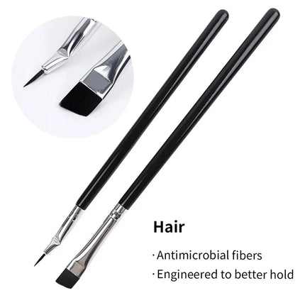 Bent Liner Makeup Brushes Angled Eyeliner Brush Eyeshadow Eye Brow Brushes Tool Fine Eyeliner Brushes Eye Contour Makeup Tool