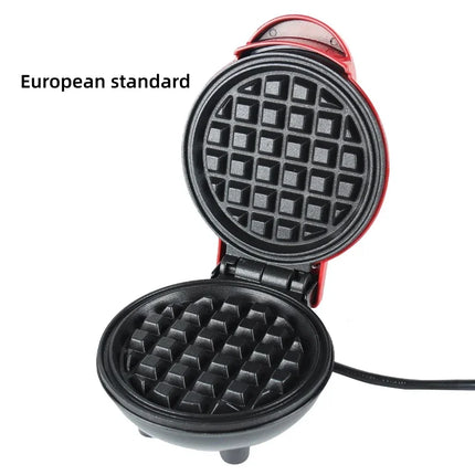 Mini Waffle Maker Bubble Egg Cake Oven Breakfast Love Heart Small Waffle Maker Cooking Appliance for Children's Birthday Parties