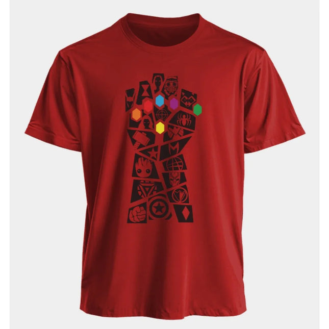 Marvel Men's and Women's T-shirts Spider Man Captain America Iron Man Summer American Spring and Autumn Short Sleeves