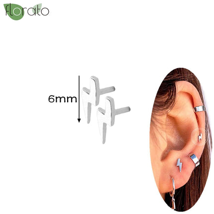 925 Silver Needle Fashion Heart Gold Color Stud Earrings for Women Exquisite Zircon Small Earrings Luxury Ear Piercing Jewelry