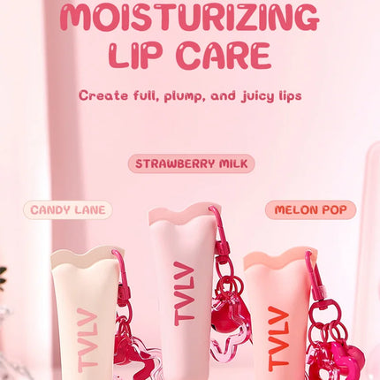 Tvlv Color Lip Gloss Lip Balm Lip Oil Three-In-One |   Autumn and Winter Essential Moisturizing Lip Care, Lip Wrinkle Reduction, Anti-Cracking, and Brightening