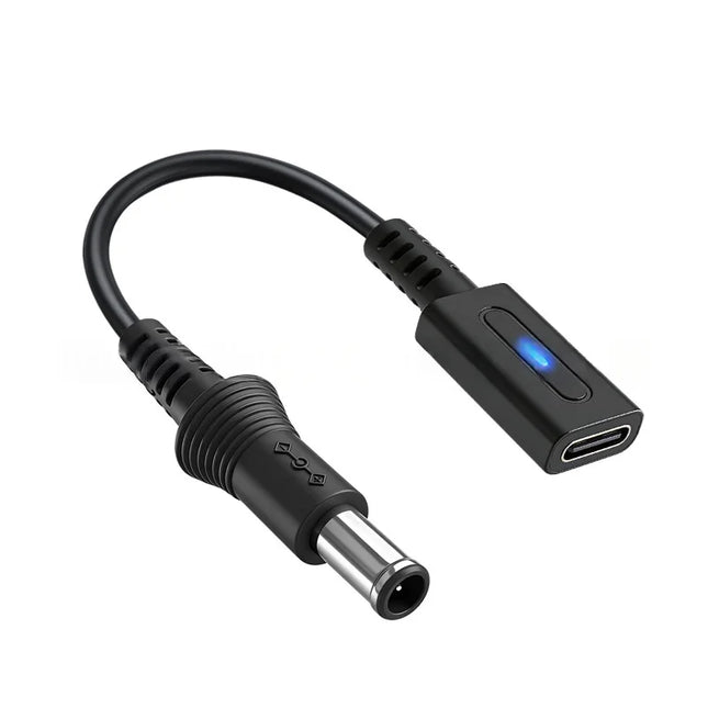 0.1m Type-C Female Connector for SNES Game Console Power Cord Black Power Adapter Wire