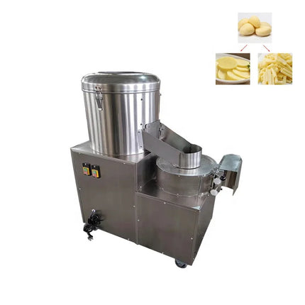 Commercial Electric French Fries Line with Potato Washer Peeler Cutter Potato Washing Peeling Cutting Machine