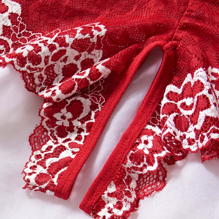 Lace Contrast Color Lingerie Bra And Panties Sets Underwear Set Women Suits