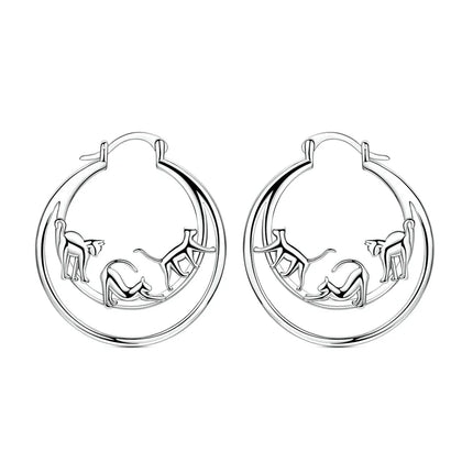 2025 New 925 Sterling Silver Earrings Simple Bow Strawberry Butterfly Hoop Stud Earrings for Wedding Party Women Jewelry Girls