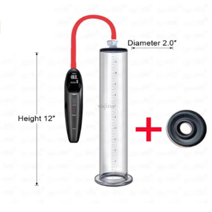 Electric Acrylic Penis Pump Vacuum Pump For Penis Male Penis Enlargement Pump Penile Training Extender Cock Dick Pump For Men 18