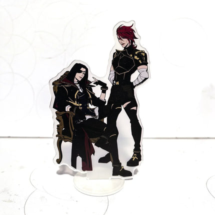 Hot League of Legends Arcane Game Peripherals Acrylic Stand Aso the King of Man the Sword Saint Desktop Display 15CM Collection