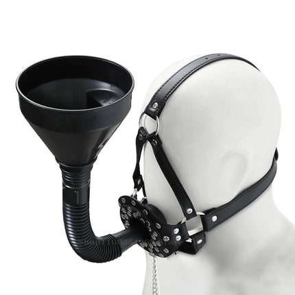 BDSM Fetish Funnel Mouth Gag Bondage Set Slave Oral Fixation Mouth Stuffed Bdsm Adult Game Sex Toys For Women Men For Sexy Toys