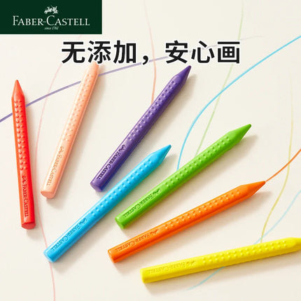12/24 Colors Faber Castell Erasable Plastic Crayons Eraser and Sharpener School Supplies Non Toxic Crayons for Toddlers Washable