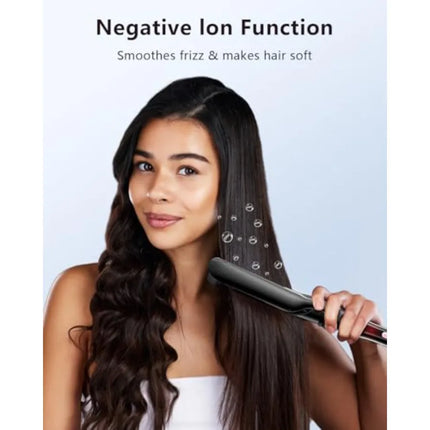 5 in 1 Curling Iron, Curling Wand Set with Thermal Brush Flat Iron Hair Straightener Interchangeable Ceramic Barrels 0.35"-1.25