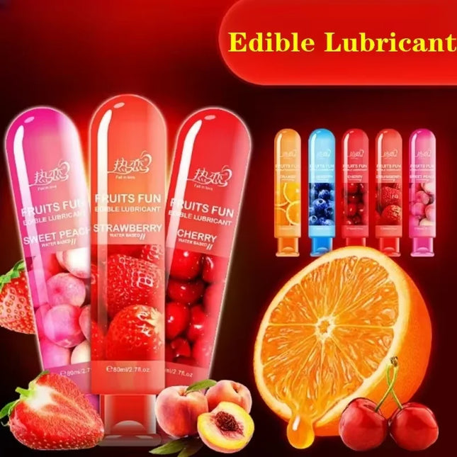 200ml Fruit Flavor Sex Toy for Women Men Lubricant Sex Water-based Blueberry Strawberry Peach Sex Oil Vaginal Anal Gel Adults 18+