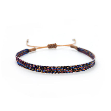 KKBEAD Colombia Bracelet Cloth Fabric Bracelets for Women Men Handwoven Braided Wristband Gift Wholesale Boho Friendship Jewelry