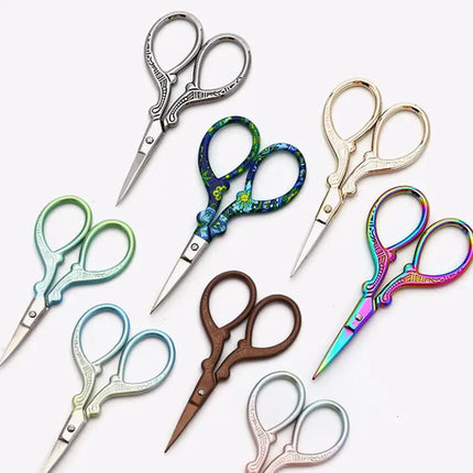 Stainless Steel Sewing Scissors Embroidery Knitting Cross Stitch Shear Tailor Needlework Tool DIY Handcraft Sewing Accessories