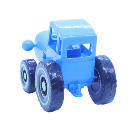 Small Car Blue Mini Toys Farmer Blue Tractor Car Model Early Learning Pull Wire Car Model Toy For Kids 1/2/3/4/5pcs