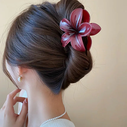 Fashion Flower Hair Clips For Women Bohemia Large Hair Claw Clamp Hairpins Barrettes Girls Beach Hair Accessories Headwear Gifts