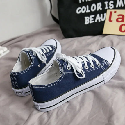 Unisex Casual Canvas Flat Shoes Spring Summer Breathable Rubber Sole Comfortable Slip-On Adults Flat Heel Fashionable Trendy